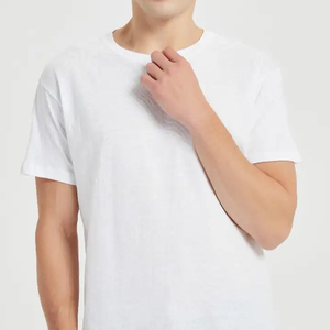 T-shirt en coton pour homme, collection été 2025, à manches courtes, col rond, style américain, motif lettres tendance, anti-boulochage, coupe ample, 100% coton - Product Image 4