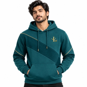 Men <b>Hoodies</b> Comfortable Cotton Pullover Hoodie <b>Lightweight</b> Soft Fabric Casual Streetwear Design Ideal For Daily Wear Travel - Product Image 1