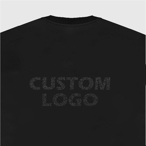 T-shirt Oversize Homme 100% Coton Noir Manches Courtes Décontracté Streetwear Col Rond Délavé Sérigraphié Respirant - Product Image 2