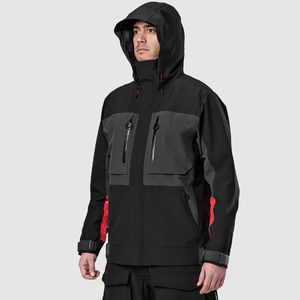 Chaqueta Impermeable Transpirable con Capucha para Deportes al Aire Libre, 100% Nailon con Logotipo Frontal - Product Image 3