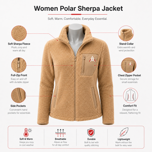 Veste matelassée réversible chauffante en polaire pour femme, coupe-vent et écologique, idéale pour l'hiver et les loisirs - Product Image 6