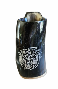 Corne à boire Viking en corne de buffle, verre à bière médiéval en corne d'ox naturelle polie - Product Image 6