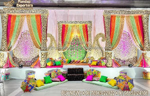 Escenario de lujo de gran fibra para bodas canadienses, escenario de eventos blanco de tendencia para bodas modernas, escenario de recepción para Bodas de Calgary, Reino Unido - Product Image 5