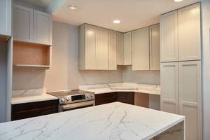 Calacatta Vivo Quartz 15-30mm Thickness Veined Artificial Stone Kitchen <b>Island</b> Countertop Slab Modern Vanity Top <b>Table</b> Top Work - Product Image 2