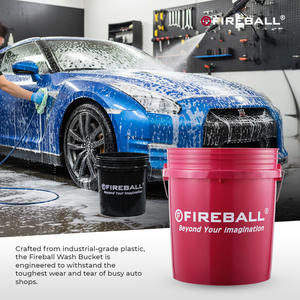 Cubo de Lavado Fireball de 18L, Cubo de Limpieza de Alta Resistencia con Diseño Vertical que Ahorra Espacio y Alta Resistencia al Desgaste - Product Image 4