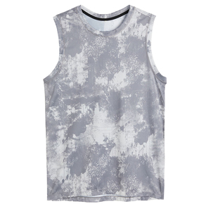 Customized Sublimation Vest <b>Running</b> Tank Top <b>Singlet</b> Bodybuilding Vest Unisex Hip Hop Men's Regular Fit Breathable OEM Tank Top - Product Image 1