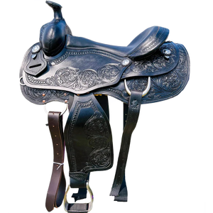 Silla de montar western de cuero hecha a mano y personalizada para caballo. Todos los colores. - Product Image 5