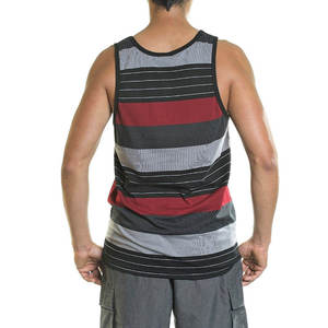 Débardeur Homme XL sans Manches 100% Coton Respirant Ample Sport Loisirs Col Montant Décontracté Été Marron Foncé Logo Avant - Product Image 6