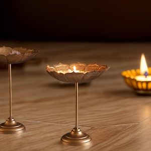 Soporte para Cuenco Taj Urli Hecho a Mano, Artículo de Decoración para el Hogar, Duradero, para Uso en Interiores en Diwali, Soporte para Diya, Cuenco para Flores Flotantes en Agua - Product Image 5