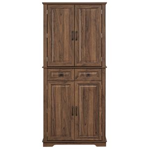 Armadio dispensa da cucina stile rustico alto 180 cm con 3 organizer estraibili e 6 ante - Product Image 5