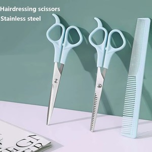 Kit spécial de coupe de cheveux pour franges, comprenant des ciseaux de coiffure, des ciseaux à effiler et des outils de coupe droite - Product Image 3