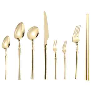 Vaisselle de style occidental, vente chaude, exportation directe d'usine, ensemble de couverts en acier inoxydable, couverts en métal aux meilleurs prix en Inde - Product Image 2