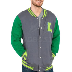 Comfortable Custom Made Stand Front Letterman <b>Jacket</b> for <b>Men</b> Long Sleeves Breathable Eco-Friendly <b>Winter</b> <b>Jacket</b> for Online <b>Sale</b> - Product Image 3