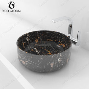 อ่างล้างหน้าทรงกลมหินอ่อน RICO GLOBAL แบบตั้งบนเคาน์เตอร์ ขนาด 9 ลิตร ดีไซน์ร่วมสมัย - Product Image 3