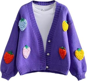 Kadın Krem Rengi Örgü V Yaka Çiçek Nakışlı Balon Kol Tatlı Stil Baharlık Üst - Product Image 4