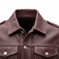 Veste en cuir, matériau de qualité supérieure, grandes tailles, vestes pour hommes