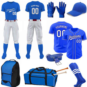 Conjunto Deportivo Personalizado de Béisbol al por Mayor, Uniforme Atlético de Poliéster 100% Resistente, Transpirable y de Secado Rápido para Entrenamiento - Product Image 1