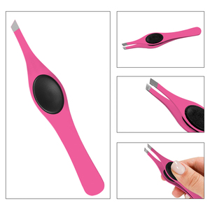 Pince à épiler personnalisée à pointe inclinée pour cils et sourcils, idéale pour le modelage des sourcils et l'épilation - Product Image 3