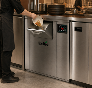 Práctico Procesador de Residuos Alimenticios Industriales de 105 kg con Motor y Rodamientos, Construcción de Acero Inoxidable para Supermercados - Product Image 4