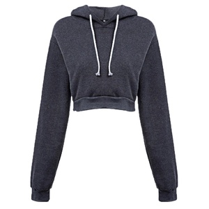 Sweat à capuche pour femme, sweat-shirt design personnalisé de haute qualité, haut court - Product Image 1