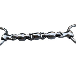 Mors à étrier Waterford en acier inoxydable avec anneau lâche, équipement équestre, 5 pouces, chaîne en cuivre, bouche de 15 cm - Product Image 4