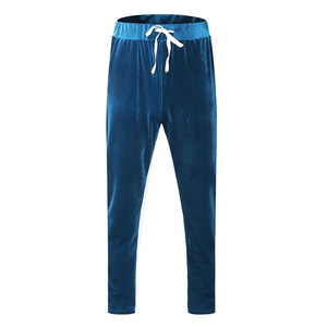 Survêtements d'hiver en velours uni avec impression de logo personnalisé, ensembles de créateurs, coton et polyester respirants, streetwear décontracté pour hommes - Product Image 3