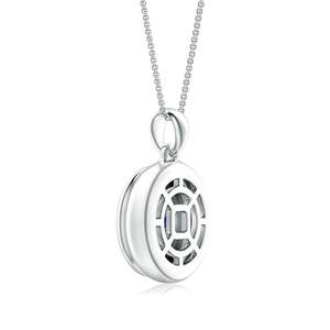 2026 New Arrival Handmade Jewelry <b>Pendant</b> 14K <b>Gold</b> Round Cut 9MM 2.5C IGI Certified Tanzanite Men’s Medallion <b>Pendant</b> With Chain - Product Image 4