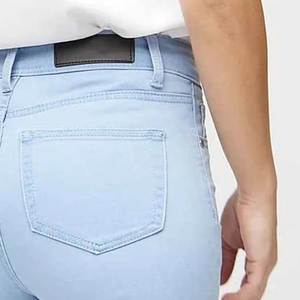 Short en jean taille haute extensible pour femme, nouvelle tendance streetwear de haute qualité, coupe flexible, bleu clair - Product Image 6