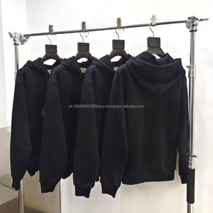 Vente en gros Sweat à capuche zippé 100% coton pour homme Poids lourd 500g Impression personnalisée Hip-pop Streetwear Surdimensionné French Terry Automne - Product Image 2