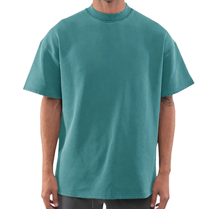 OEM High Quality Custom Your Brand Logo 100% Cotton O-Neck T Shirt Blank Men <b>Tshirt</b> <b>Plain</b> Casual Men's T-shirts Crew Fitness - Product Image 2