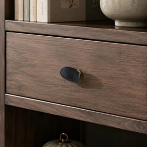 <b>ceramic</b> drawer <b>knobs</b> <b>ceramic</b> door <b>knobs</b> Minimalist Wooden Cabinet Drawer with Oval <b>Knob</b> for Living Room - Product Image 1