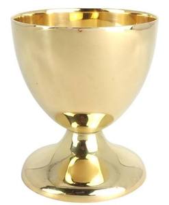 Bold Blossom Hot Selling Modern Design High Quality Gold-Plated Brass Chalice Goblet Religious Letterpress Printed <b>Communion</b> - Product Image 6