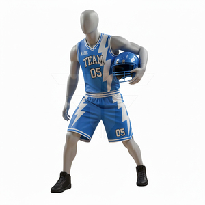 Tenue de basketball pour homme au design unique, manches courtes, respirante, antibactérienne, séchage rapide, vêtements de sport de haute qualité - Product Image 2