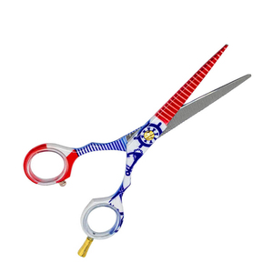 Ciseaux de barbier personnalisés avec revêtement, fabriqués en acier inoxydable, ciseaux de coiffure avec lames à bords tranchants - Product Image 2