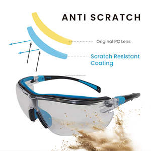 OEM/ODM available half frame co-injected nose pad impact resistant glasses for manufacturing sites use - Product Image 4