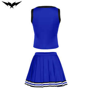 Diseña Tu Propio Uniforme de Porristas, Uniformes Personalizados de Spandex para Mujer con Brillantes Pedrerías AB para Unisex - Product Image 2
