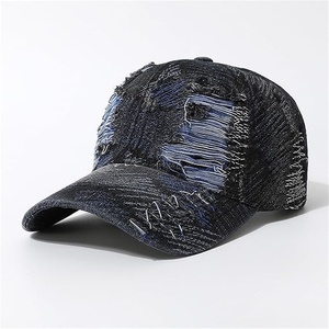 Gorra de Béisbol de Mezclilla, 6 Paneles, Ajustable, Unisex, Estilo Casual, Color Sólido, Algodón Lavado, Talla Adulto 56-58CM - Product Image 5