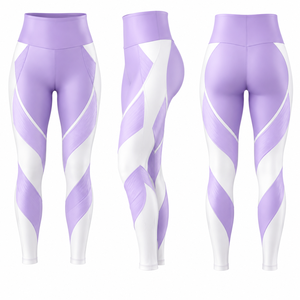 Leggings de Cintura Alta Personalizados para Mujer, Pantalones de Yoga para Correr y Hacer Ejercicio, Fabricante de Ropa Deportiva OEM, Ropa Deportiva de Marca Privada al por Mayor - Product Image 3