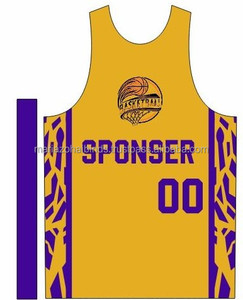 Uniforme de Baloncesto Transpirable de Alta Calidad, Diseños Personalizados, 100% Poliéster, Sin Mangas, Venta al Por Mayor - Product Image 2