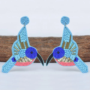 Diseño de Colibríes Navideños con Cuentas para Niñas y Mujeres, Joyería de Moda Ligera con Cuentas de Semillas, por MULTI CRAFT - Product Image 3