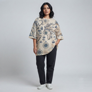Camiseta Premium Extra Grande para Mujer, Sublimación Completa, Secado Rápido, Ligera, Ropa de Moda, Fabricación Personalizada - Product Image 1