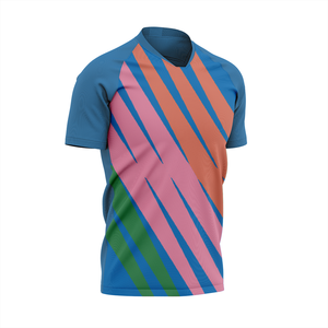 T-shirt d'entraînement professionnel à manches courtes pour homme, 100 % polyester, tricoté, respirant, personnalisable par sublimation, pour équipe - Product Image 1