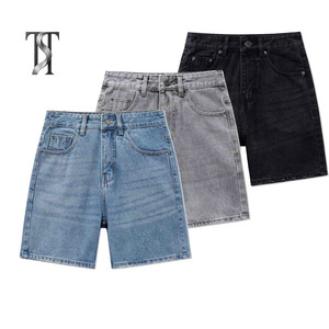 TST 4141.3 Short en jean vintage pour homme, coupe droite, taille mi-haute, respirant, écologique, en denim élasthanne/coton, délavé moyen, décontracté - Product Image 4