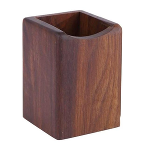 Porta lápices de madera, organizador de bolígrafos y lápices para escritorio, con un acabado natural de alta calidad. - Product Image 1