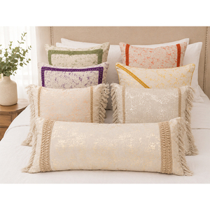Housse de coussin en lin brodé de qualité supérieure |   Housse de coussin décorative vintage en lin 100% naturel |   OEM personnalisé - Product Image 6