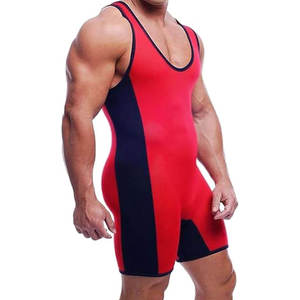 Trajes de Lucha Unisex de Poliéster/Algodón Transpirable a Precios Económicos para Adultos, Ropa Deportiva de Alta Calidad al Por Mayor, de Una Pieza - Product Image 4