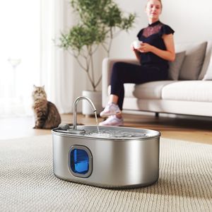 Fontanella per Gatti Ultra Silenziosa in Acciaio Inox da 7L con Filtri per Gatti, Cani e Case con Più Animali Domestici, Capacità 246 oz - Product Image 1