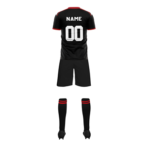 Uniforme de Fútbol Personalizado para Hombre, Invierno, 100% Poliéster, Impresión Sublimada, Antibacteriano, Mangas Cortas, Cintura Elástica, Estilo Atlético - Product Image 2