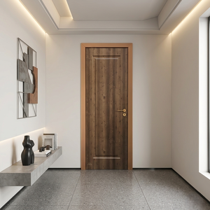 Puertas Interiores de Madera Recubiertas de Chapa de Madera MDF/Contrachapado y PVC, Diseño Moderno a Precio Económico, Resistentes al Agua, a la Humedad y al Ruido para el Hogar - Product Image 4