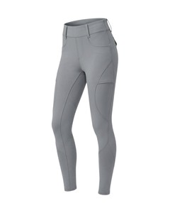 Leggings d'équitation de luxe blancs pour femmes avec grip en silicone, pantalons d'équitation personnalisés - Product Image 1